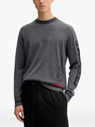 Iceberg Long-sleeves Sweater In Multi