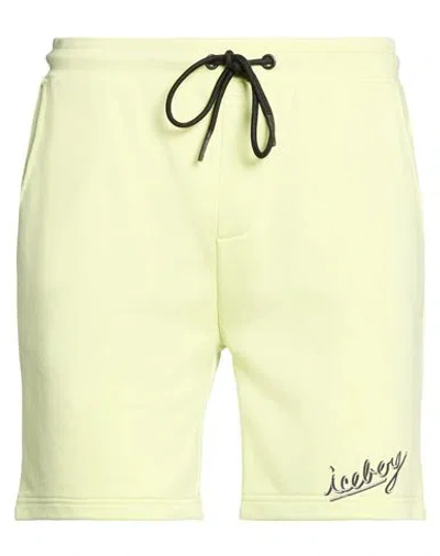 Iceberg Looney Tunes Bermuda Jersey Man Shorts & Bermuda Shorts Lime Green Size 3xl Cotton, Modal, P In Yellow
