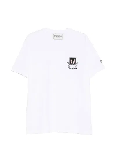 Iceberg Looney Tunes Embroidered T-shirt In White