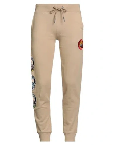 Iceberg Looney Tunes Man Pants Camel Size L Cotton, Polyester In Gold