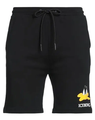 Iceberg Looney Tunes Man Shorts & Bermuda Shorts Black Size Xl Cotton