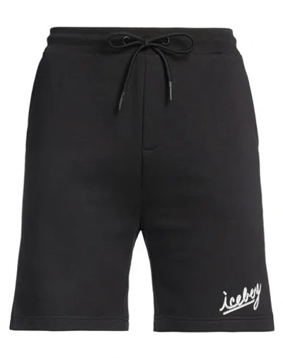 Iceberg Looney Tunes Man Shorts & Bermuda Shorts Black Size Xxl Cotton, Modal, Polyester