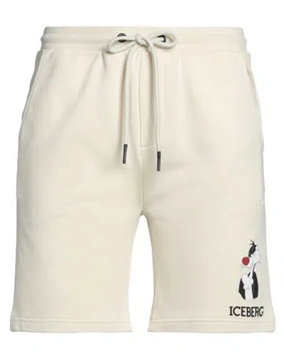 Iceberg Looney Tunes Man Shorts & Bermuda Shorts Cream Size Xl Cotton In White