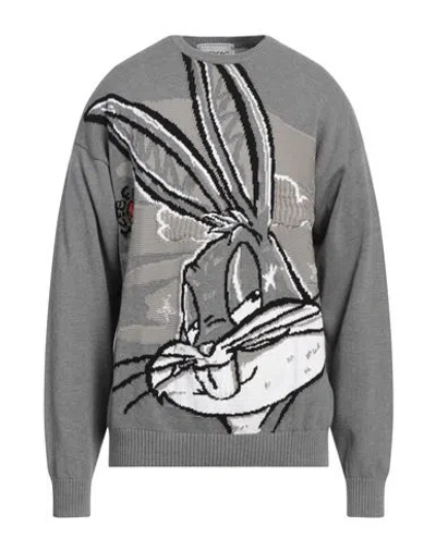 Iceberg Looney Tunes Man Sweater Grey Size Xl Cotton