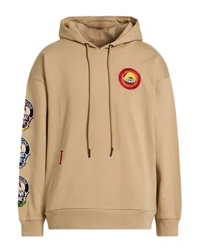 Iceberg Looney Tunes Man Sweatshirt Beige Size Xl Cotton In Brown