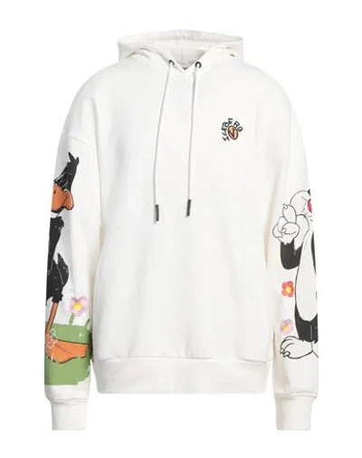 Iceberg Looney Tunes Man Sweatshirt Off White Size S Cotton, Polyester