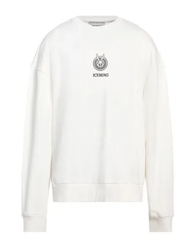 Iceberg Looney Tunes Man Sweatshirt White Size Xxl Cotton, Elastane
