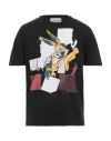 Iceberg Looney Tunes Man T-shirt Black Size Xl Cotton, Elastane