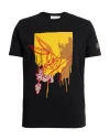 Iceberg Looney Tunes Man T-shirt Black Size Xl Cotton, Elastane In Black