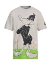 Iceberg Looney Tunes Man T-shirt Light Grey Size Xl Cotton, Polyester In Grey