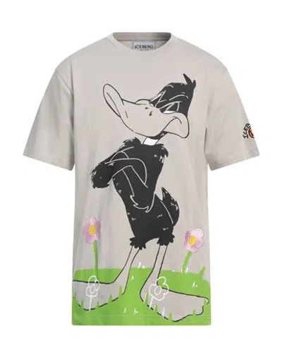 Iceberg Looney Tunes Man T-shirt Light Grey Size Xl Cotton, Polyester