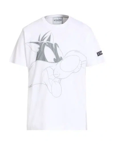 Iceberg Man T-shirt White Size Xl Cotton