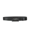 Iceberg Man Belt Black Size 39.5 Lambskin In Black