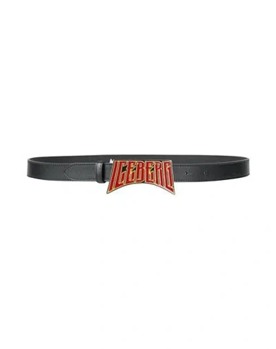 Iceberg Man Belt Black Size 39.5 Lambskin