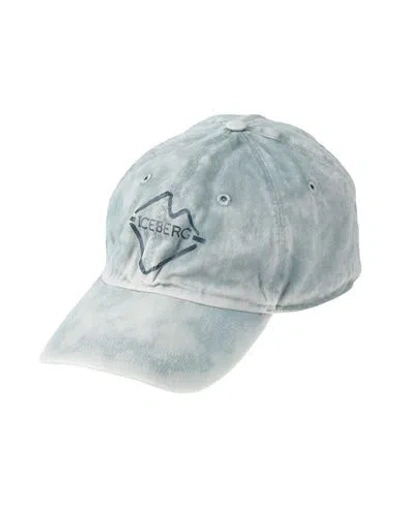 Iceberg Man Hat Light Grey Size Onesize Cotton In Gray