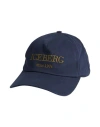 Iceberg Man Hat Navy Size Onesize Cotton, Polyester In Blue