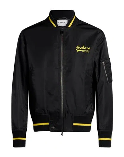 Iceberg Man Jacket Black Size 42 Polyamide