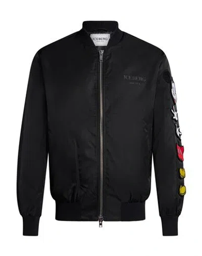 Iceberg Man Jacket Black Size 42 Polyester