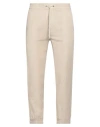 Iceberg Man Pants Beige Size M Linen, Cotton In Beige
