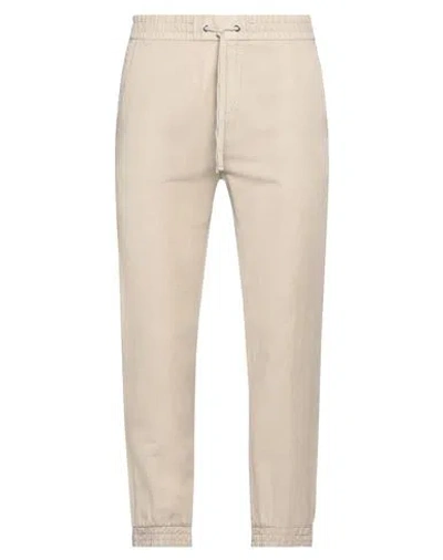 Iceberg Man Pants Beige Size M Linen, Cotton