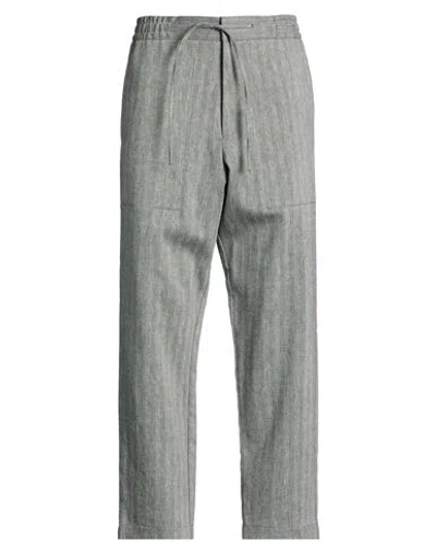 Iceberg Man Pants Black Size 36 Cotton, Linen, Polyamide In Gray