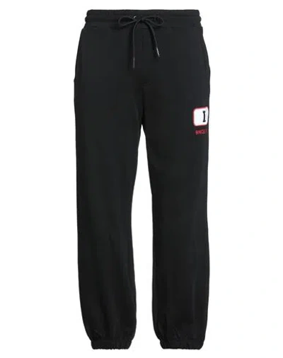 Iceberg Man Pants Black Size Xxl Cotton, Polyester