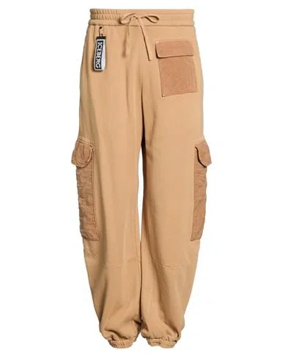 Iceberg Man Pants Camel Size S Cotton, Cupro In Neutral