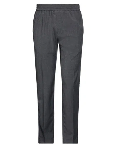 Iceberg Man Pants Charcoal Size 32 Polyester, Wool, Elastane In Black