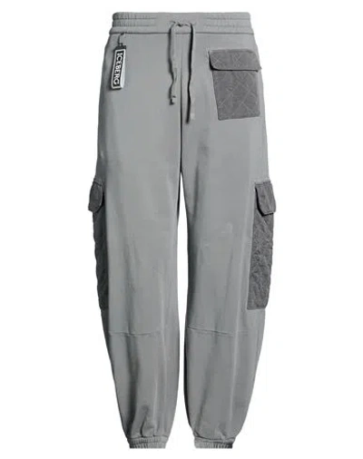 Iceberg Man Pants Grey Size L Cotton, Cupro In Gray