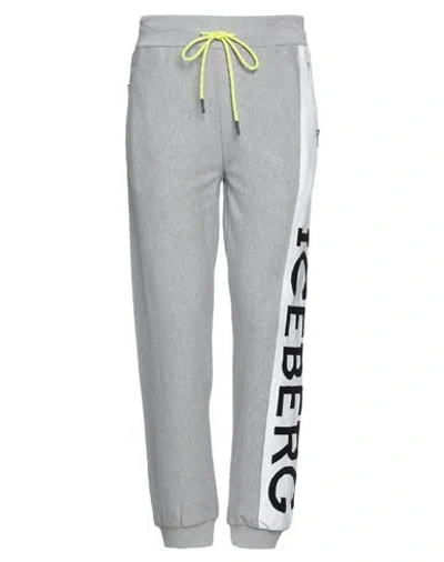 Iceberg Man Pants Light Grey Size 4xl Cotton, Polyester, Elastane