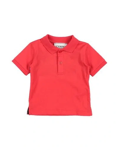 Iceberg Babies'  Man Polo Shirt Red Size 9 Cotton