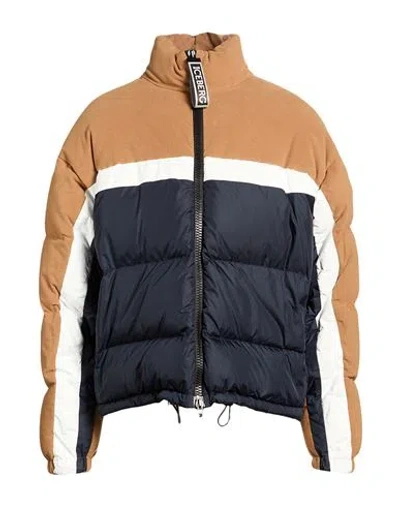 Iceberg Man Puffer Beige Size 38 Polyamide In Brown