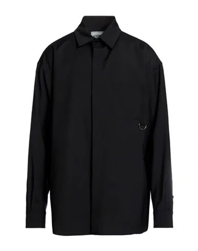 Iceberg Man Shirt Black Size Xl Polyester, Wool, Elastane