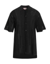 Iceberg Man Shirt Black Size Xl Viscose, Polyamide