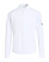 Iceberg Man Shirt White Size S Cotton, Elastane In White