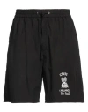 Iceberg Man Shorts & Bermuda Shorts Black Size 36 Cotton In Black