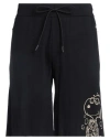 Iceberg Man Shorts & Bermuda Shorts Midnight Blue Size 3xl Cotton, Polyamide, Elastane In Blue