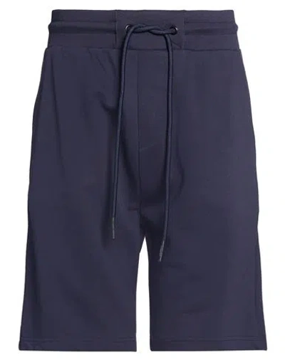 Iceberg Man Shorts & Bermuda Shorts Midnight Blue Size Xl Cotton, Polyester