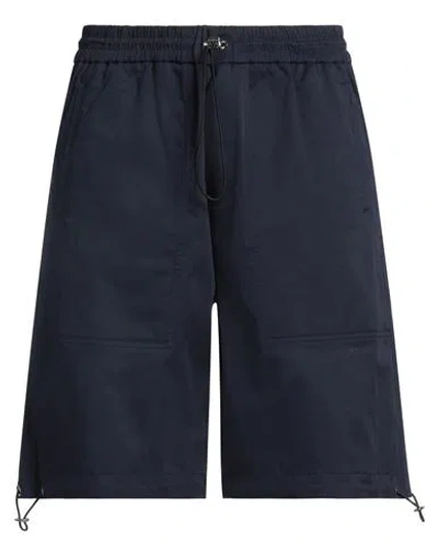 Iceberg Man Shorts & Bermuda Shorts Navy Size 36 Cotton, Elastane