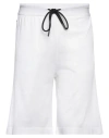 Iceberg Man Shorts & Bermuda Shorts White Size L Cotton, Polyamide, Elastane In White