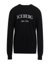 Iceberg Man Sweater Black Size 3xl Cashmere