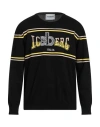 Iceberg Man Sweater Black Size 3xl Cotton