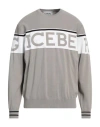 Iceberg Man Sweater Grey Size Xxl Cotton