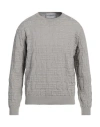 Iceberg Man Sweater Grey Size Xxl Cotton, Polyamide