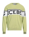 Iceberg Man Sweater Light Green Size L Cotton