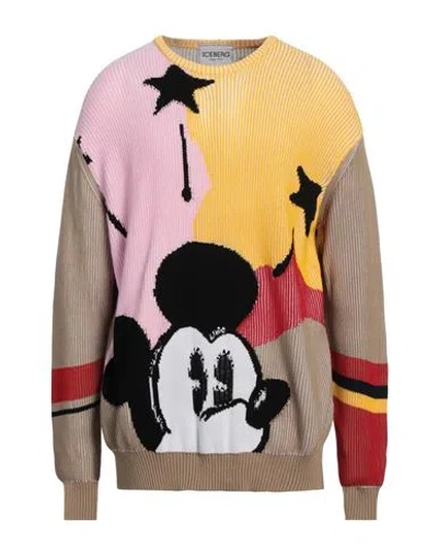Iceberg Man Sweater Mandarin Size 3xl Cotton