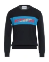 Iceberg Man Sweater Midnight Blue Size S Cotton In Blue