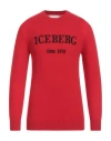 Iceberg Man Sweater Red Size M Cashmere