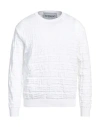 Iceberg Man Sweater White Size Xl Cotton, Polyamide