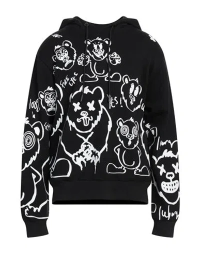 Iceberg Man Sweatshirt Black Size 3xl Cotton